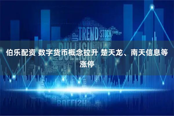伯乐配资 数字货币概念拉升 楚天龙、南天信息等涨停