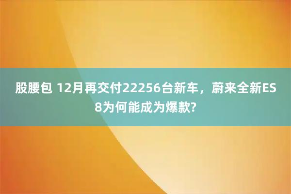 股腰包 12月再交付22256台新车，蔚来全新ES8为何能成为爆款?