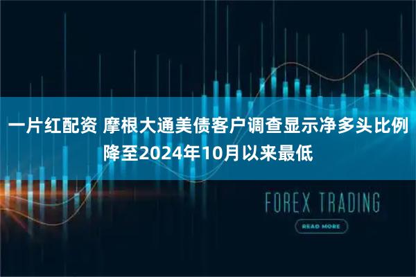 一片红配资 摩根大通美债客户调查显示净多头比例降至2024年10月以来最低